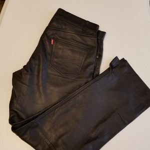 TL BIKER LEATHER Jeans (36x30)